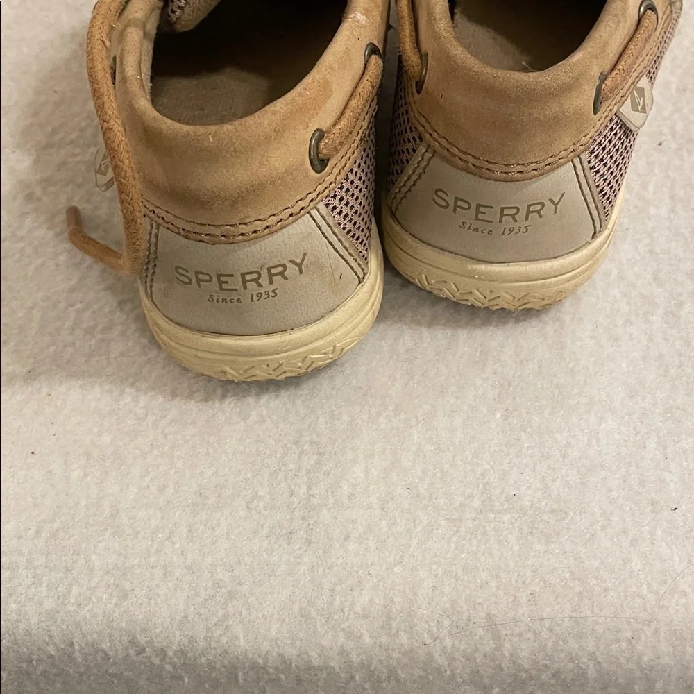 Sperry Kids Brown Lace-Up Moccasin Boat Shoes